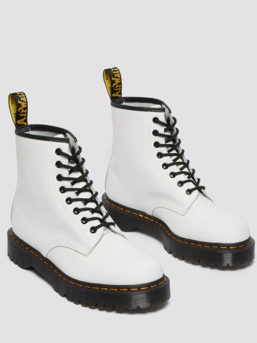 Dr. Martens 1460 Bex Smooth Leather Platform Boots in White